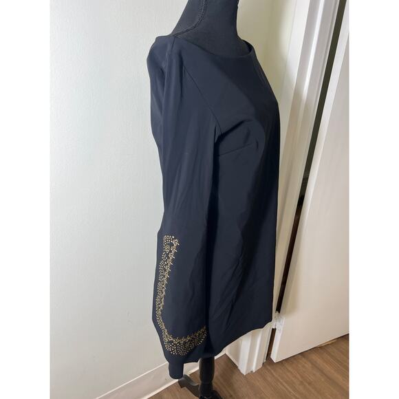 Chiara Boni Black Long Sleeve Mini Dress Sz - Picture 3 of 7